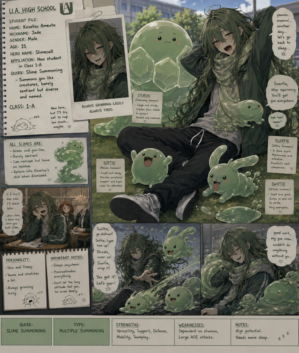 Cover art for Kosetsu Ameuta The Slimecaller, an oc scenario on AI Dungeon