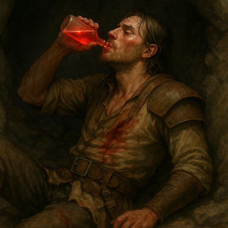 Cover art for The Awakening Elixir, a fantasy scenario on AI Dungeon