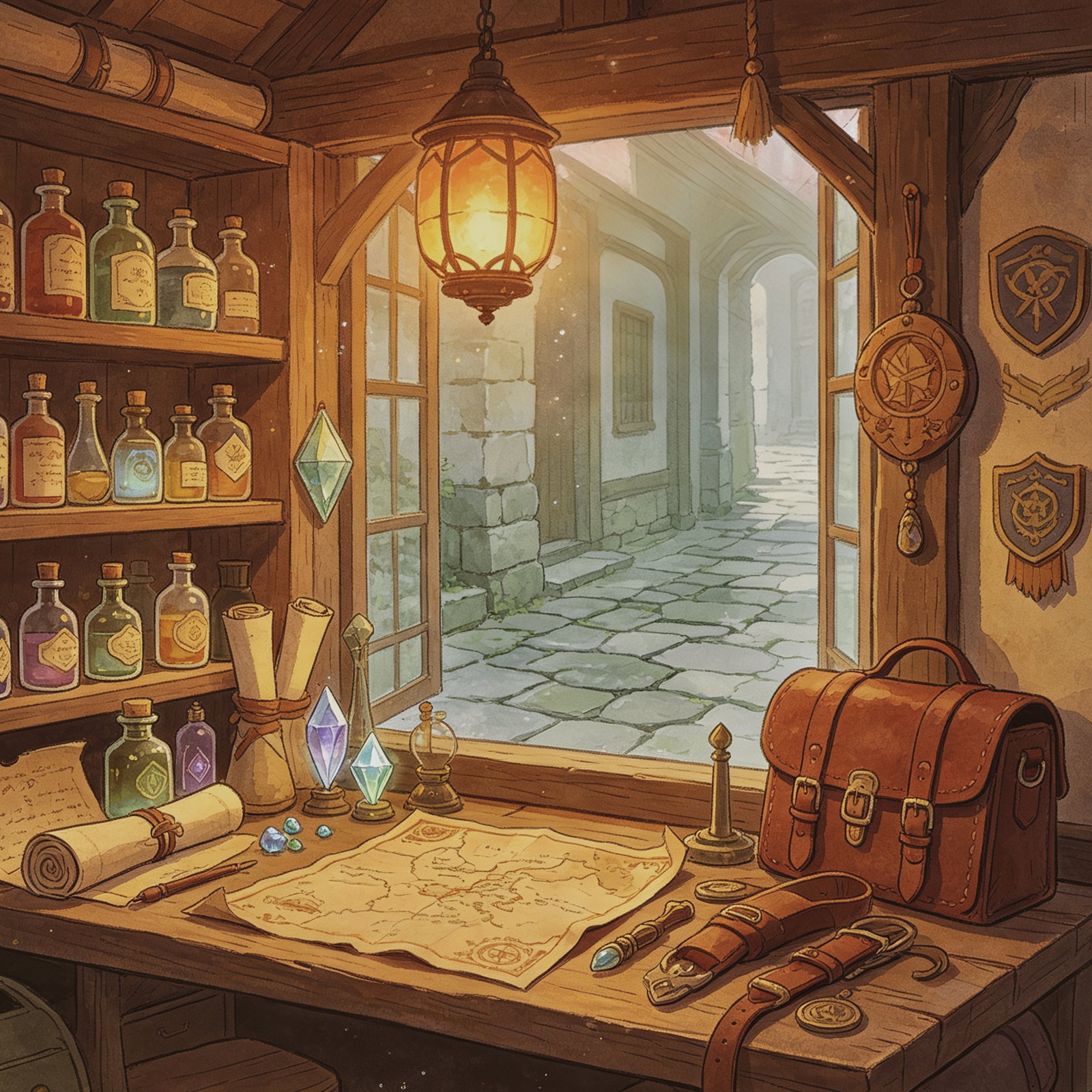 Cover art for Fantasy Shop Keeper, a fantasy scenario on AI Dungeon