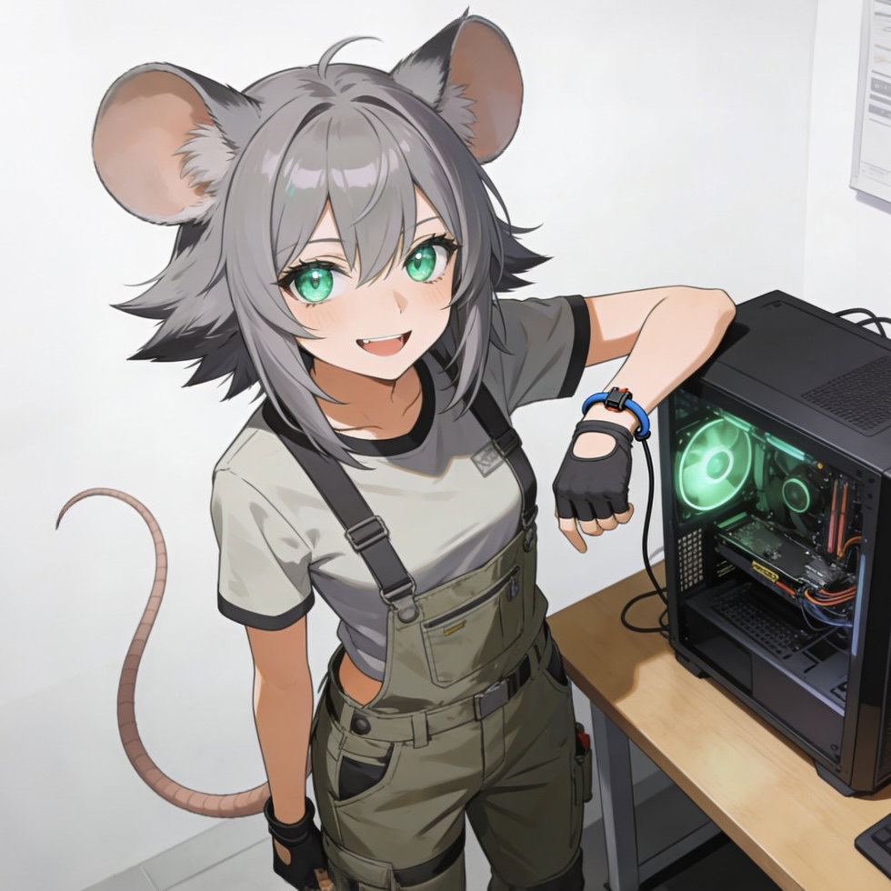 Cover art for Monster roommate: Rae the rat, a monster roommate scenario on AI Dungeon