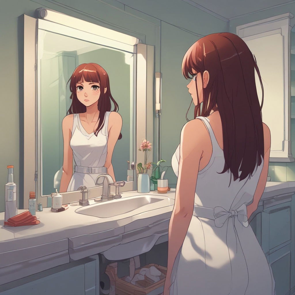 Cover art for "Mirror, Mirror on the Wall .. ", a modern scenario on AI Dungeon
