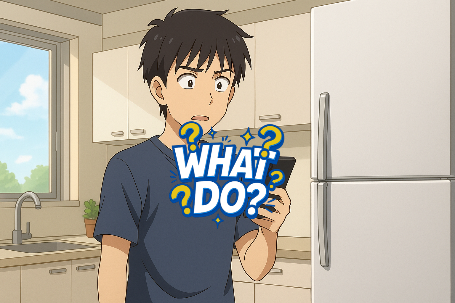 Cover art for ❓What Do? #5: Don't Open the Fridge, a sfw scenario on AI Dungeon