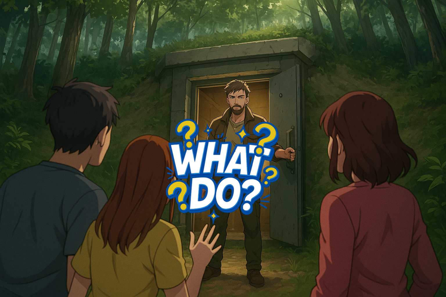 Cover art for ❓What Do? #8: Your Bunker, Your Rules, a sfw scenario on AI Dungeon