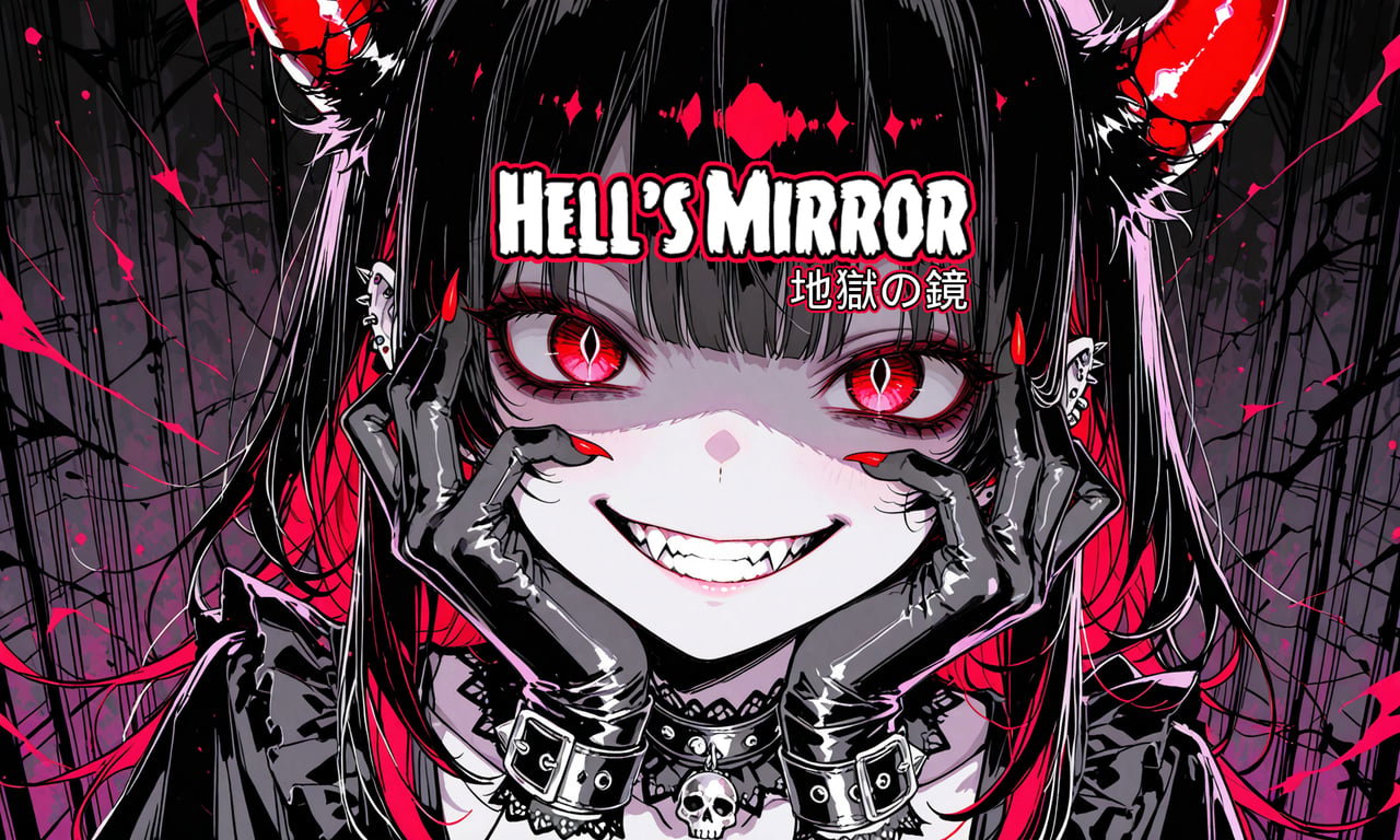Cover art for Hell's Mirror, an anime scenario on AI Dungeon