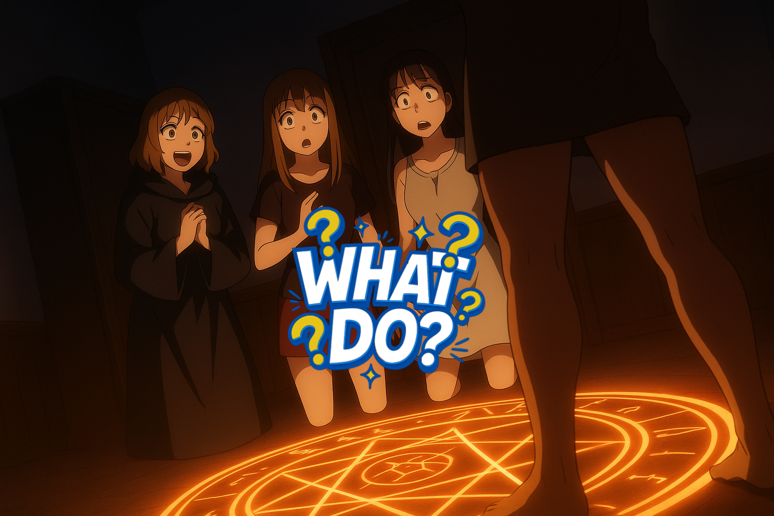 Cover art for ❓What Do? #7: The Summoning, a sfw scenario on AI Dungeon