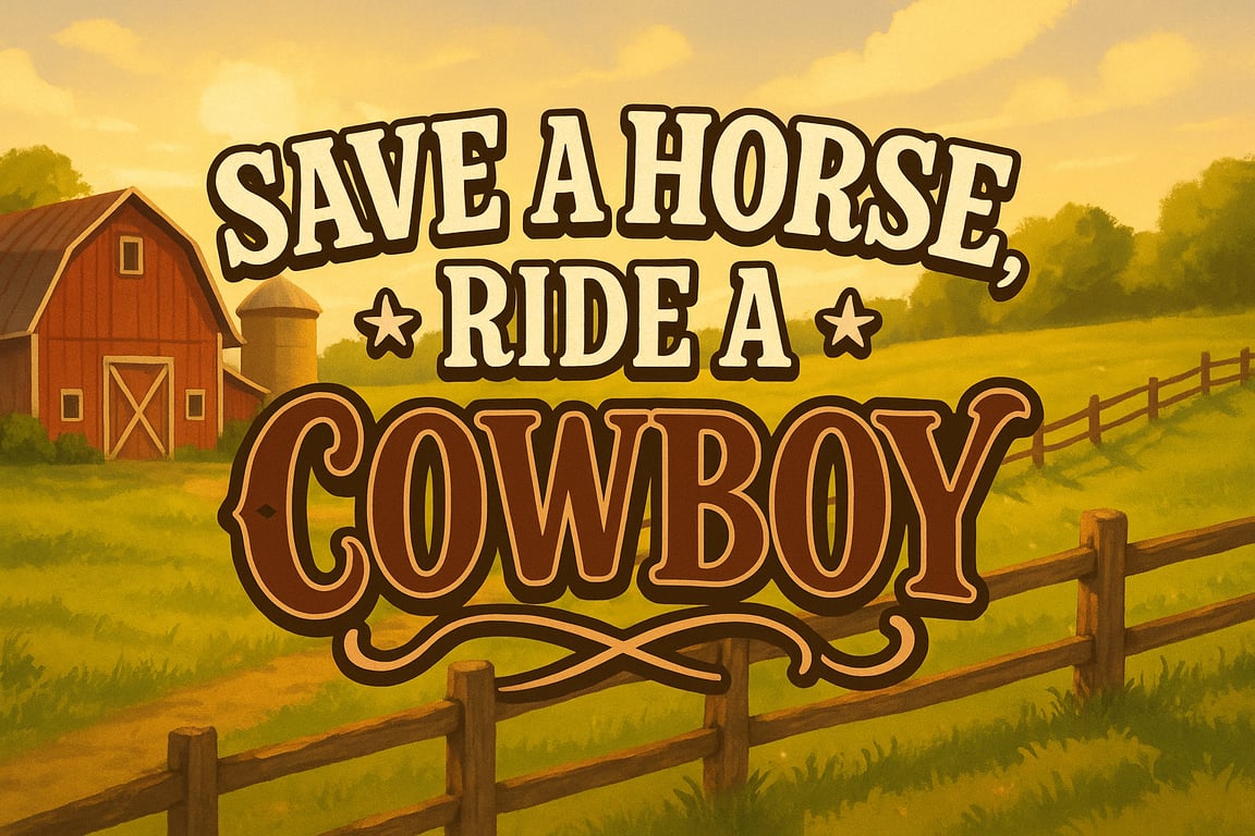 Cover art for đ´ Save a Horse, Ride a Cowboy đ¤ , a cowboy scenario on AI Dungeon