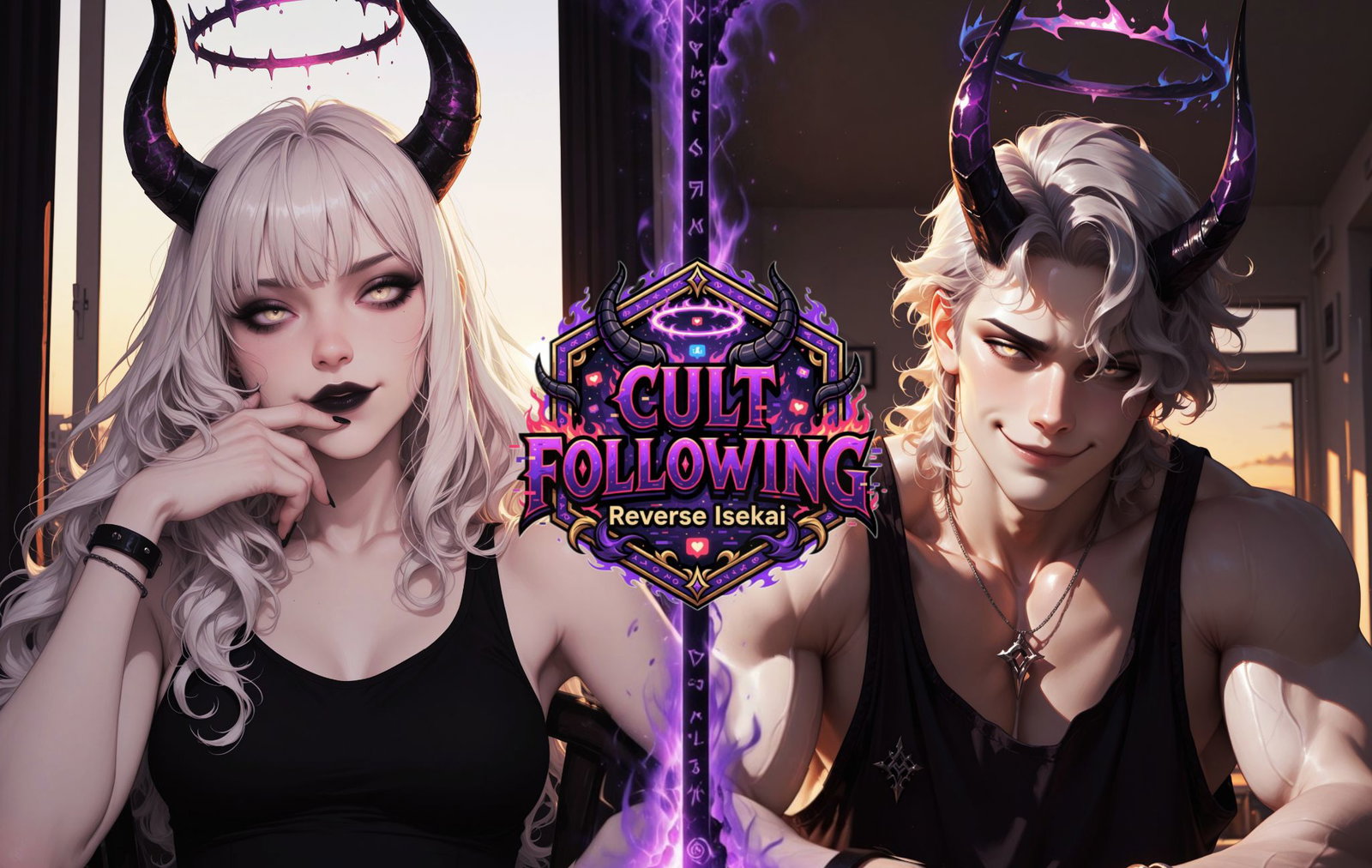 Cover art for ✨ Cult Following: Reverse Isekai 😈(IS 🎭), a gothai scenario on AI Dungeon