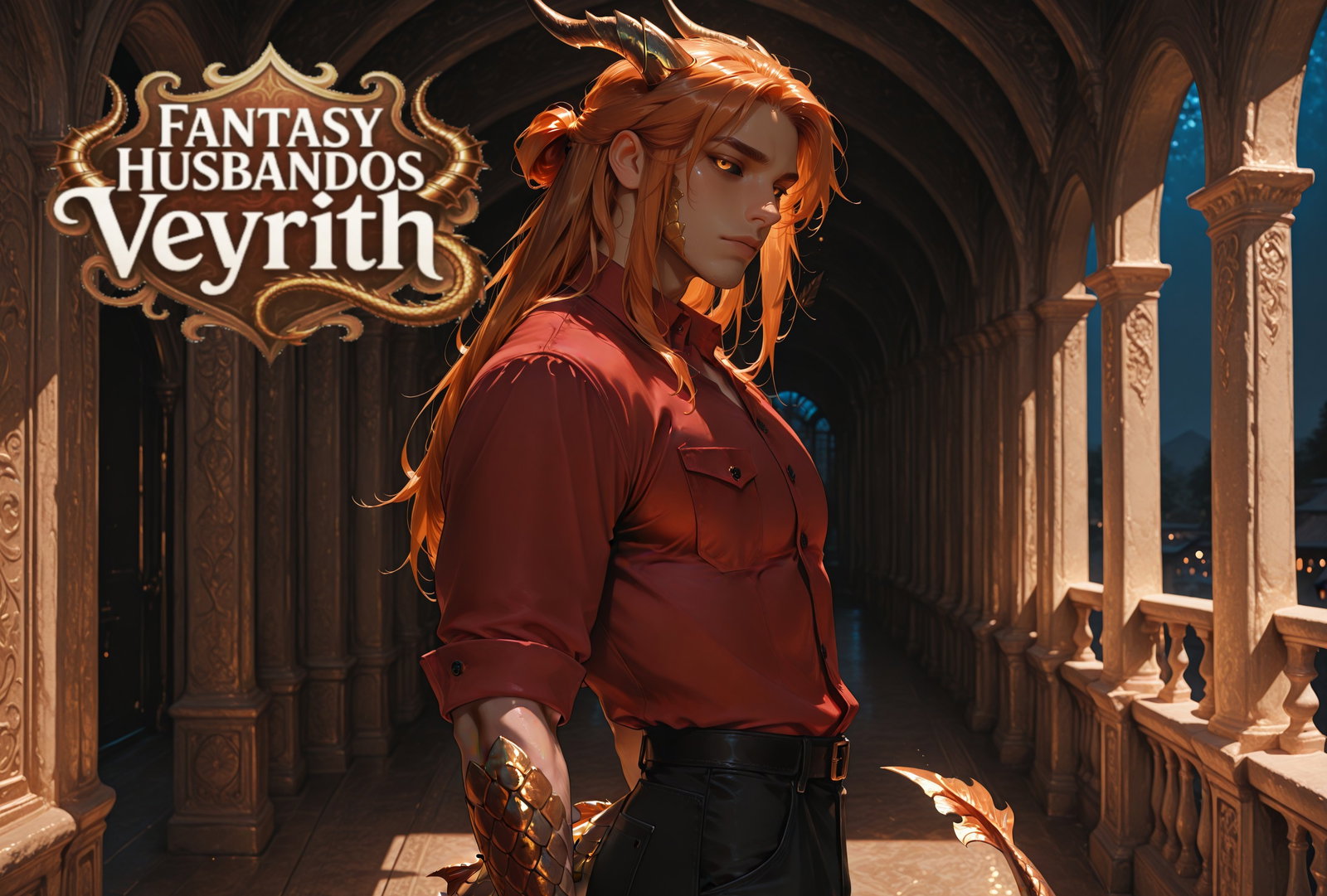 Cover art for ✨ Fantasy Husbandos: Veyrith 🐉 (IS 🎭), a savehusbandos scenario on AI Dungeon