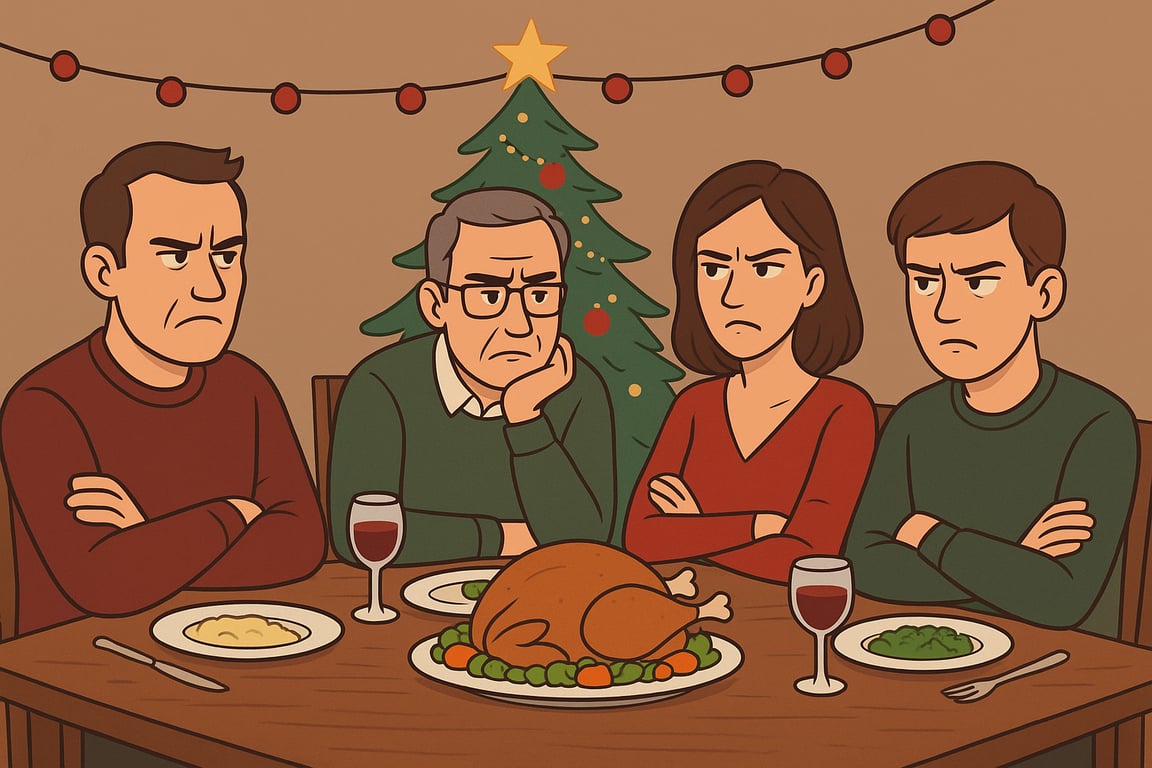 Cover art for Home for the holidays!, a family scenario on AI Dungeon