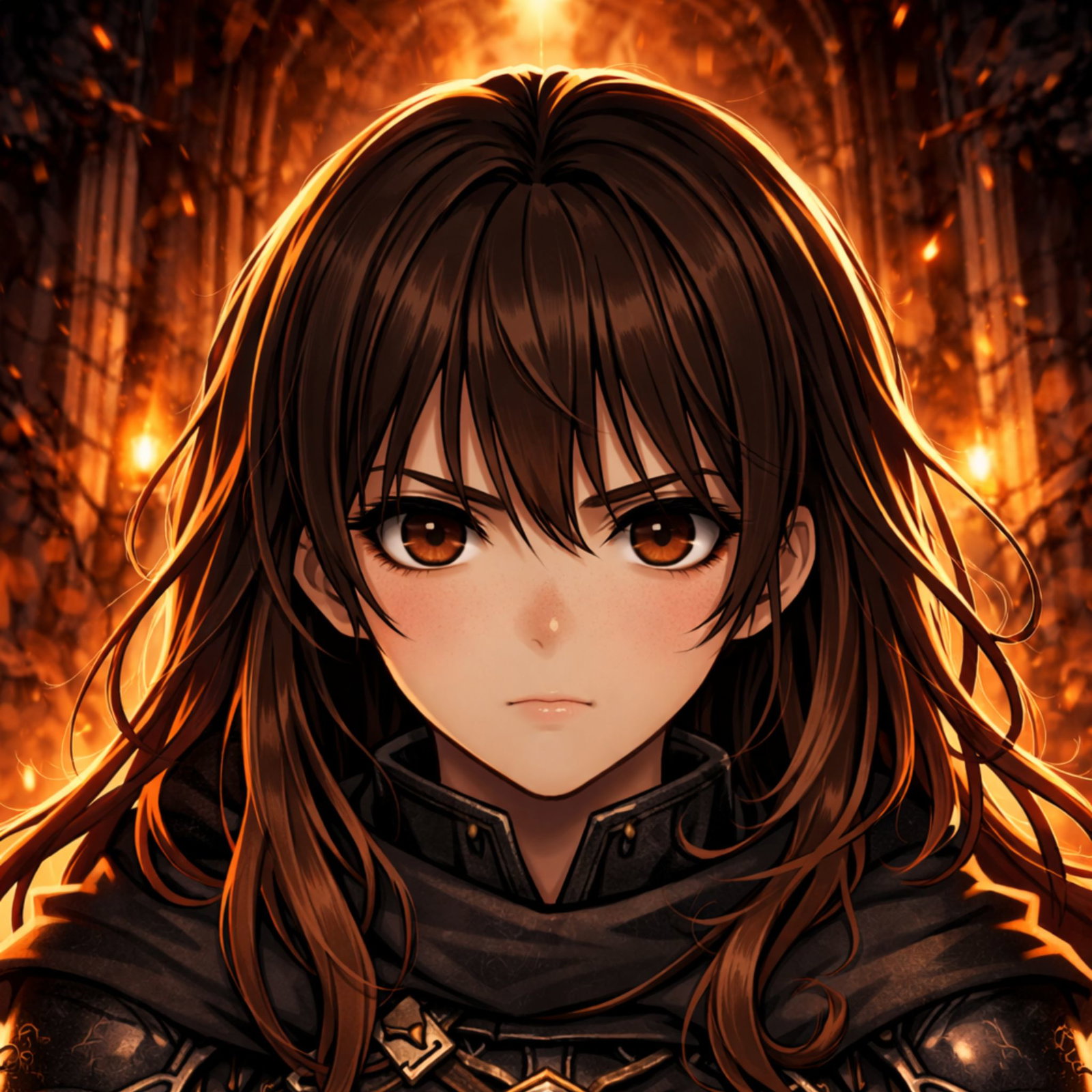 Cover art for The 100 Layers of Hell, a lit rpg scenario on AI Dungeon