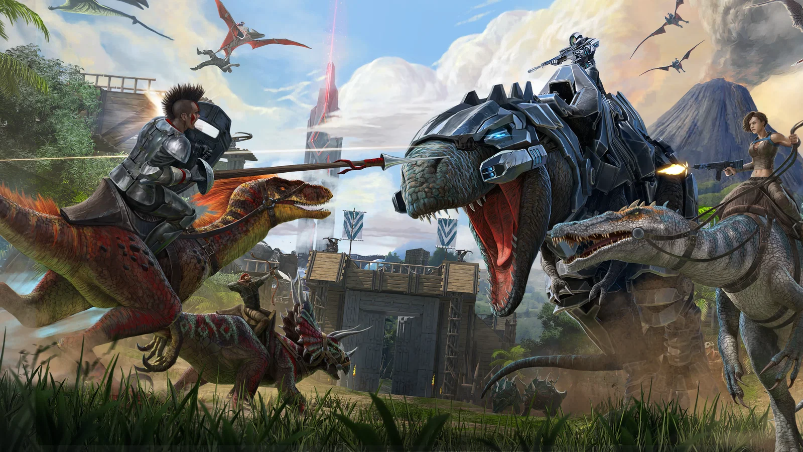 Cover art for ark survival evolved, a dinosaurs scenario on AI Dungeon