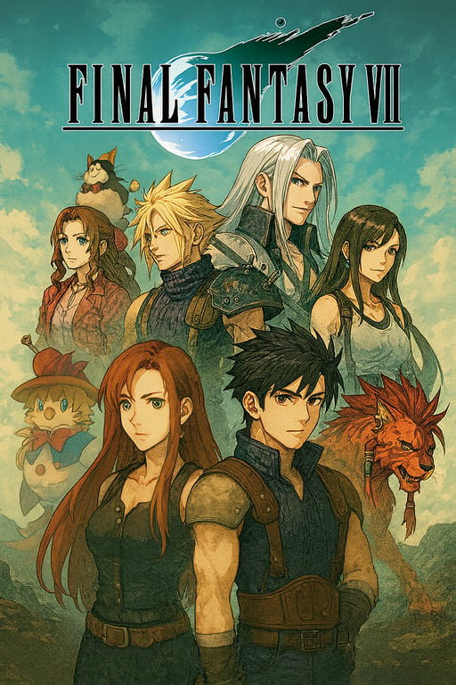 Cover art for Final Fantasy VII, a final fantasy vii scenario on AI Dungeon