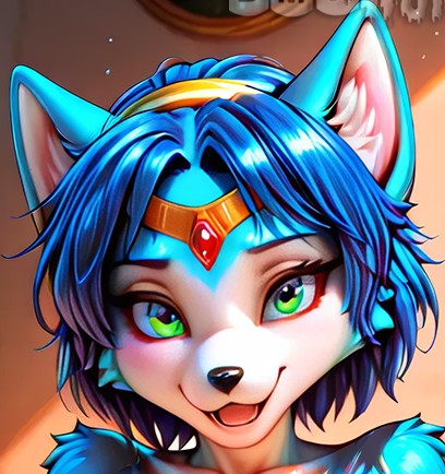 Cover art for Off the clock (Krystal), a furry scenario on AI Dungeon