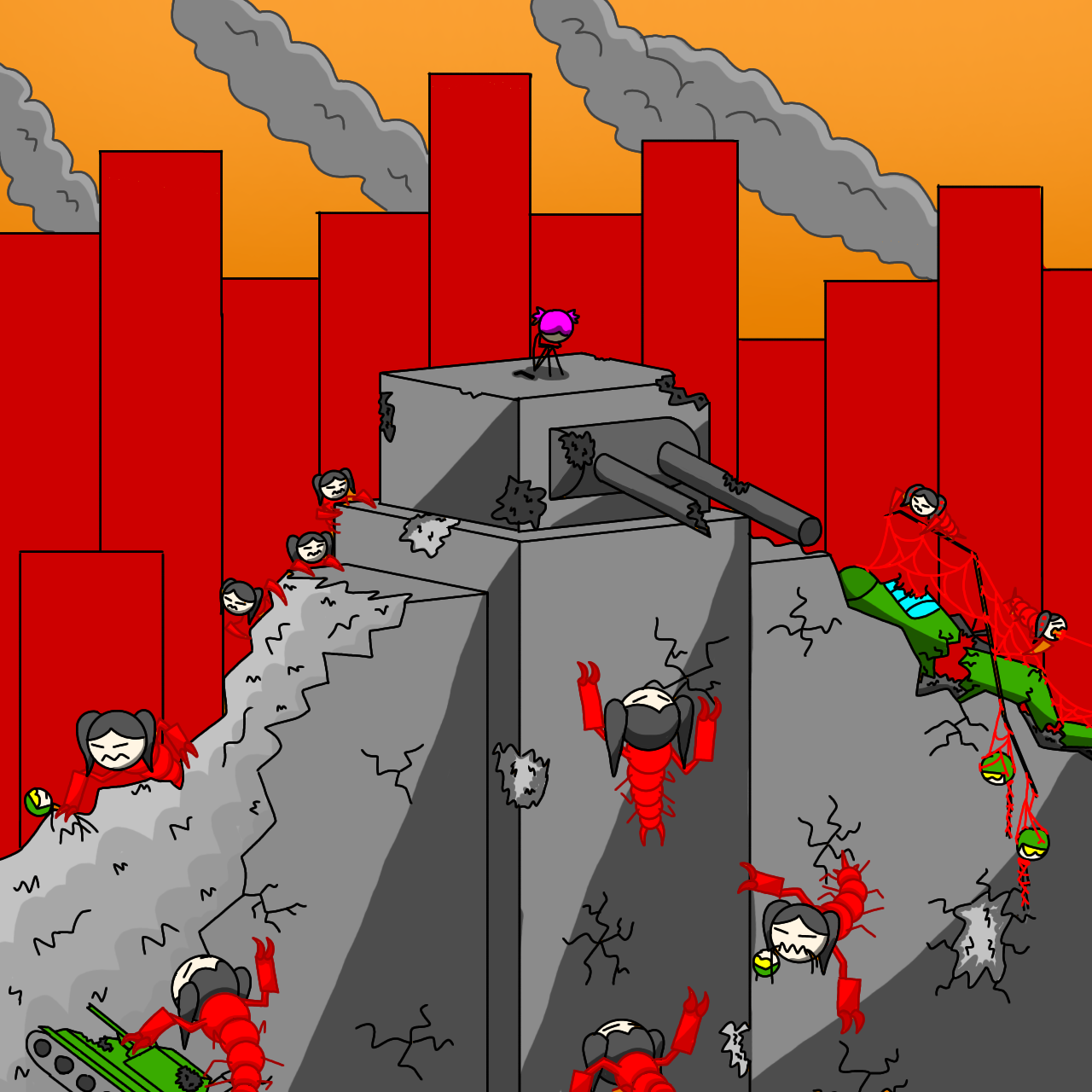 Cover art for RED BABY INVASION , a redbabies scenario on AI Dungeon