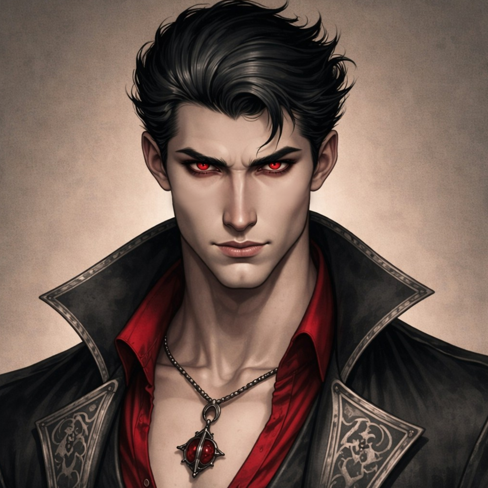 Cover art for Alaric Nathair - A Bloody Cinderella Story, a vampire scenario on AI Dungeon