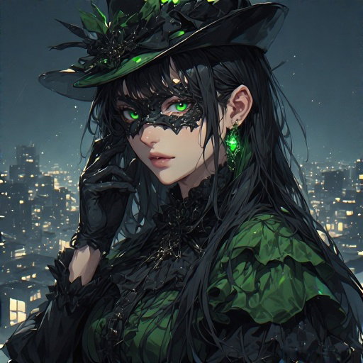 Cover art for Lady Venom: Fabulous Phantom Thief, a phantom thief scenario on AI Dungeon