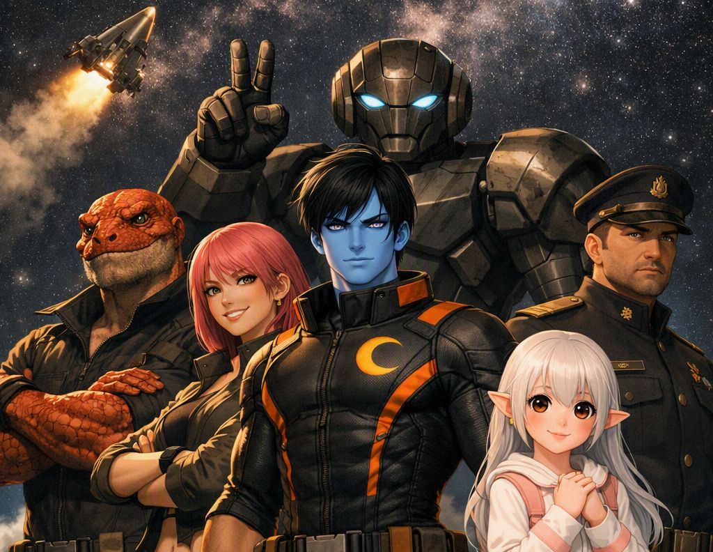Cover art for Mi nueva familia espacial (Español), an isekai scenario on AI Dungeon
