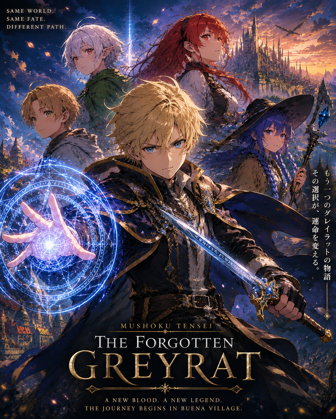 Cover art for Mushoku Tensei: The Forgotten Greyrat, an anime scenario on AI Dungeon