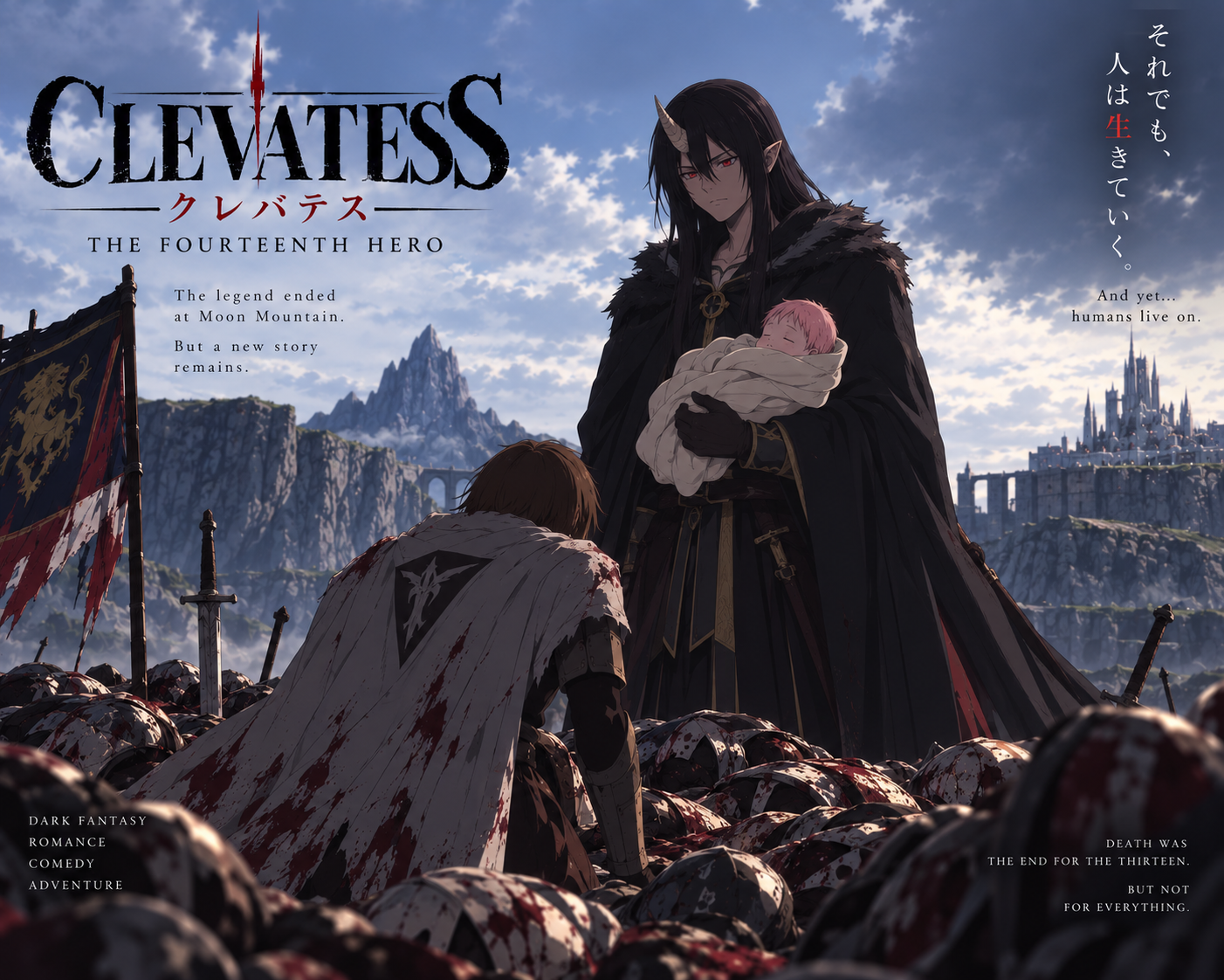 Cover art for Clevatess: The Fourteenth Hero, an anime scenario on AI Dungeon
