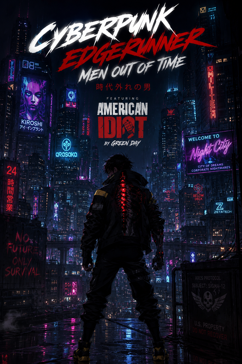 Cover art for Cyberpunk Edgerunner: Man out of time., an action scenario on AI Dungeon