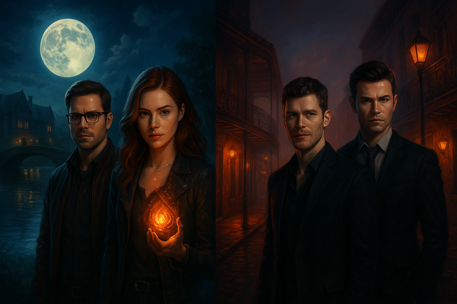 Cover art for Vampire Diaries: New Timeline, Same Blood and All are Alive again., a vampire scenario on AI Dungeon