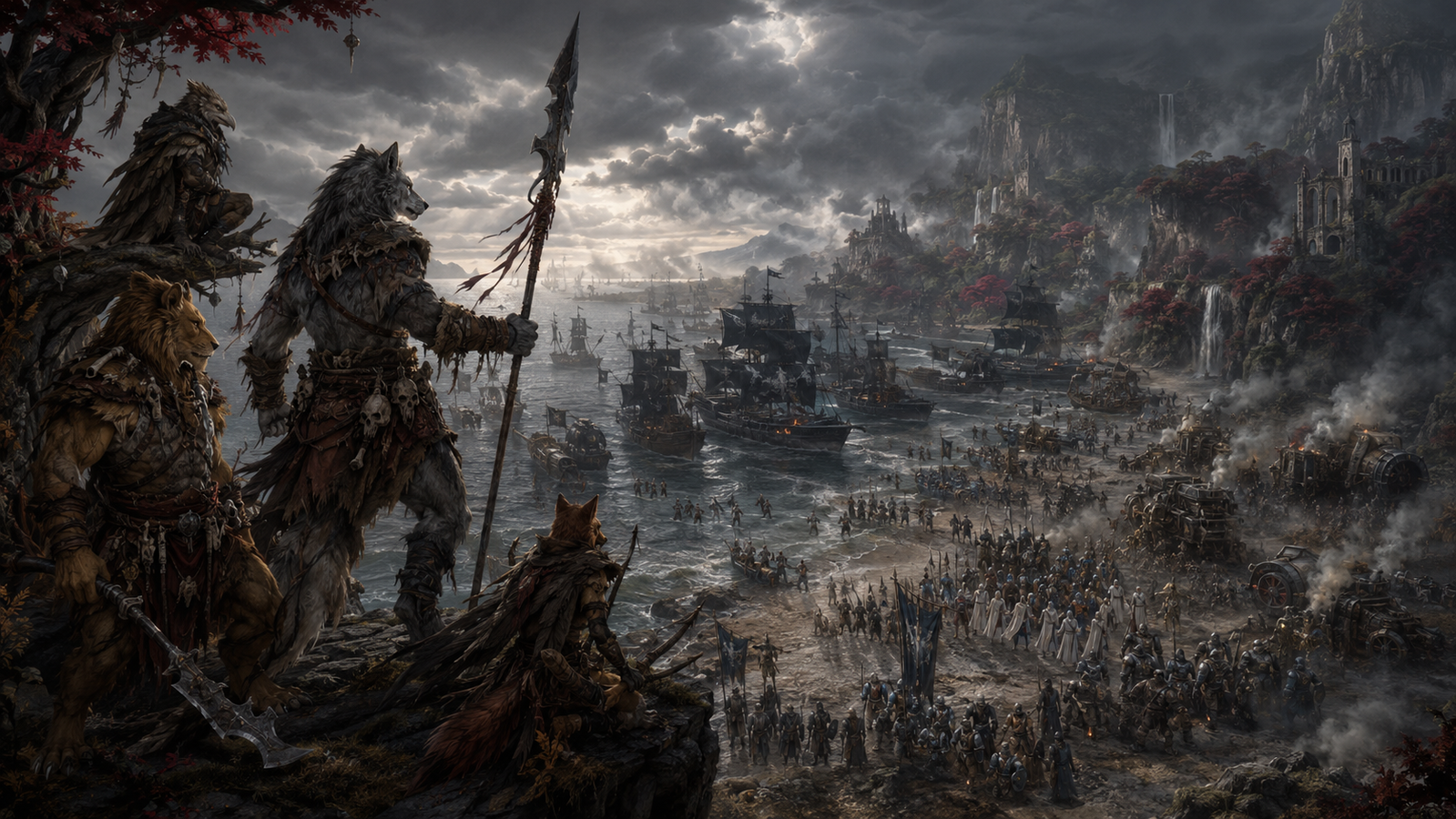 Cover art for Chains of the Wild Continent, a dark fantasy scenario on AI Dungeon