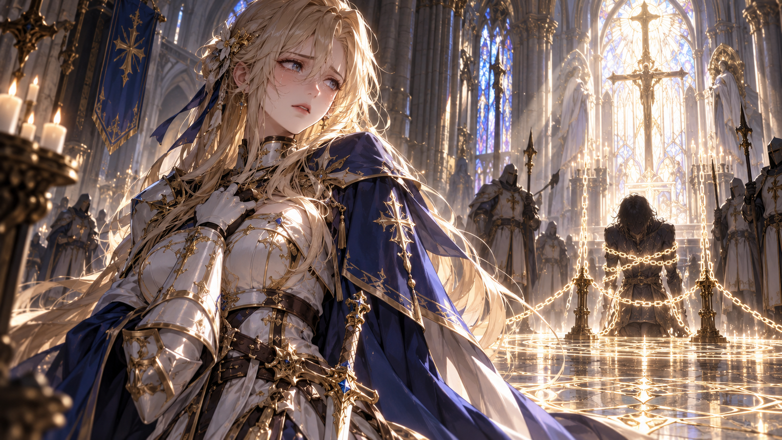 Cover art for She Betrayed You, a dark fantasy scenario on AI Dungeon