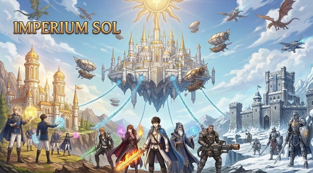 Cover art for Life in Imperium Sol v1.1, a fantasy scenario on AI Dungeon
