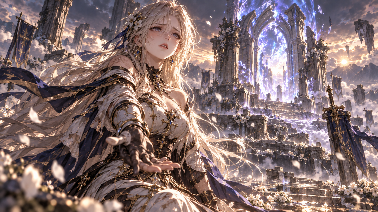 Cover art for She Waited 400 Years, a fantasy scenario on AI Dungeon