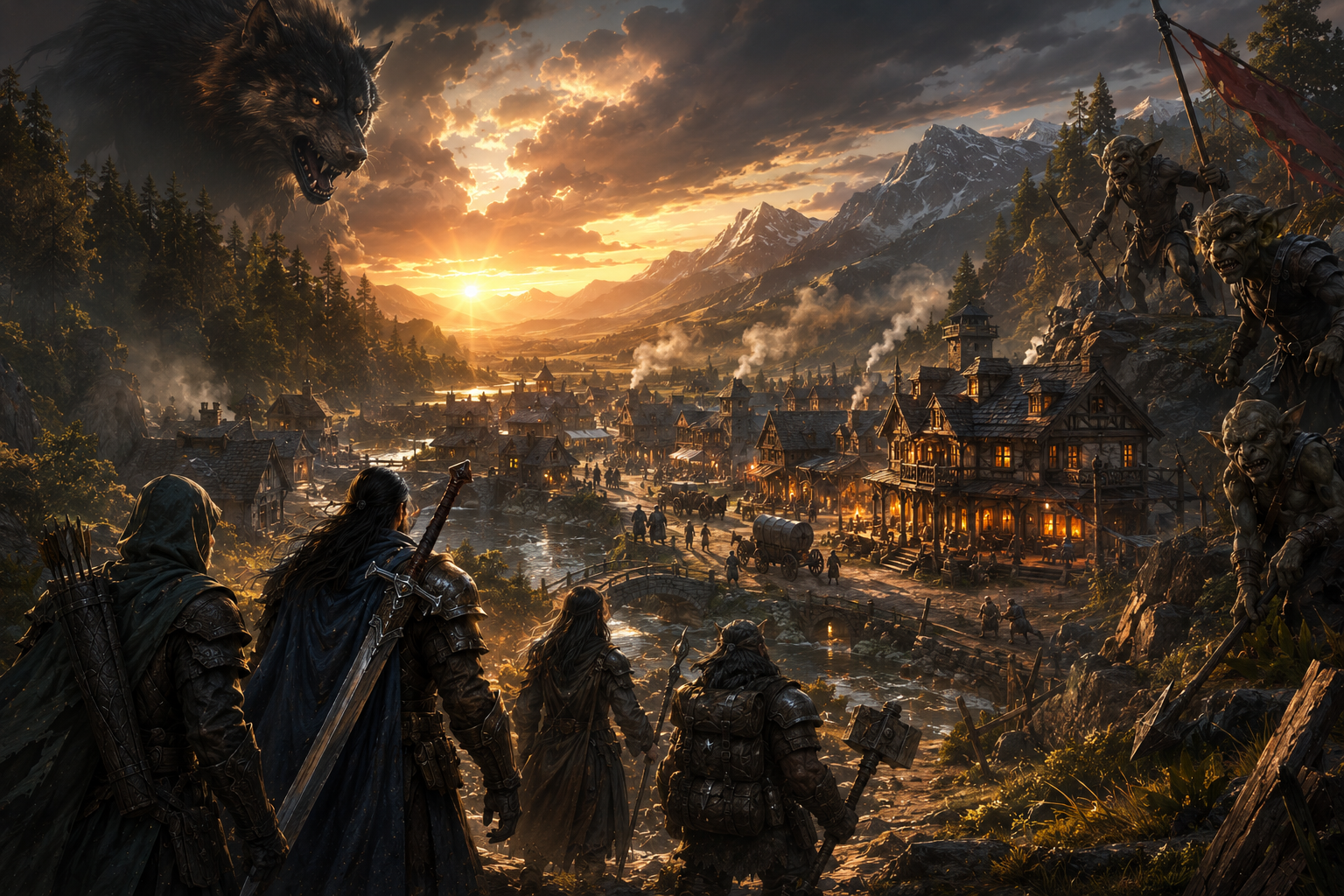 Cover art for Embers Crossing, an adventure scenario on AI Dungeon