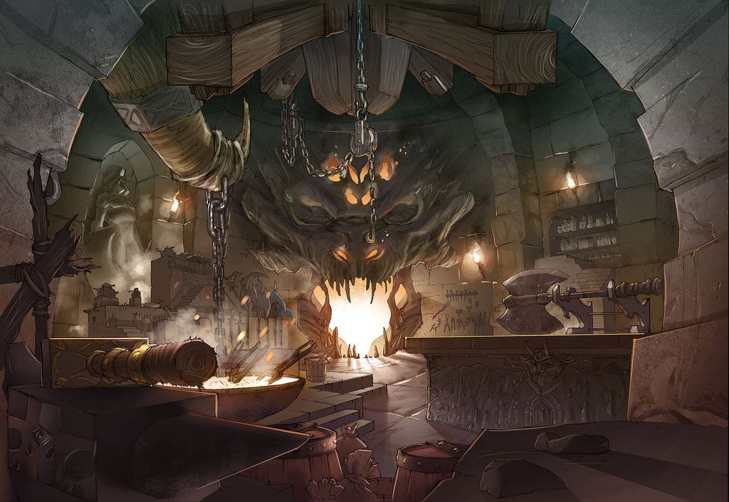 Cover art for eternal forge , a forge scenario on AI Dungeon
