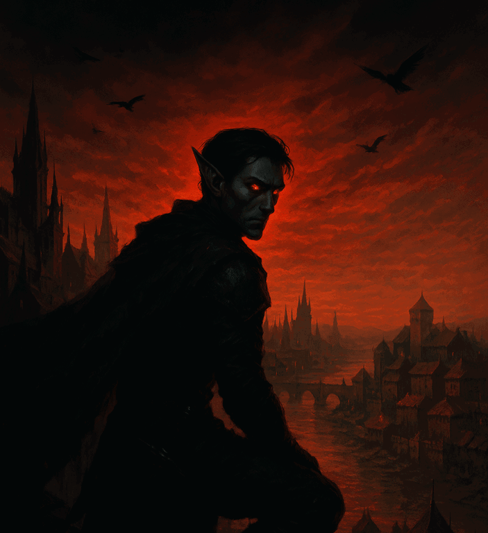 Cover art for 🩸 Bloodlines: A Dark Divide 🩸, a vampire scenario on AI Dungeon