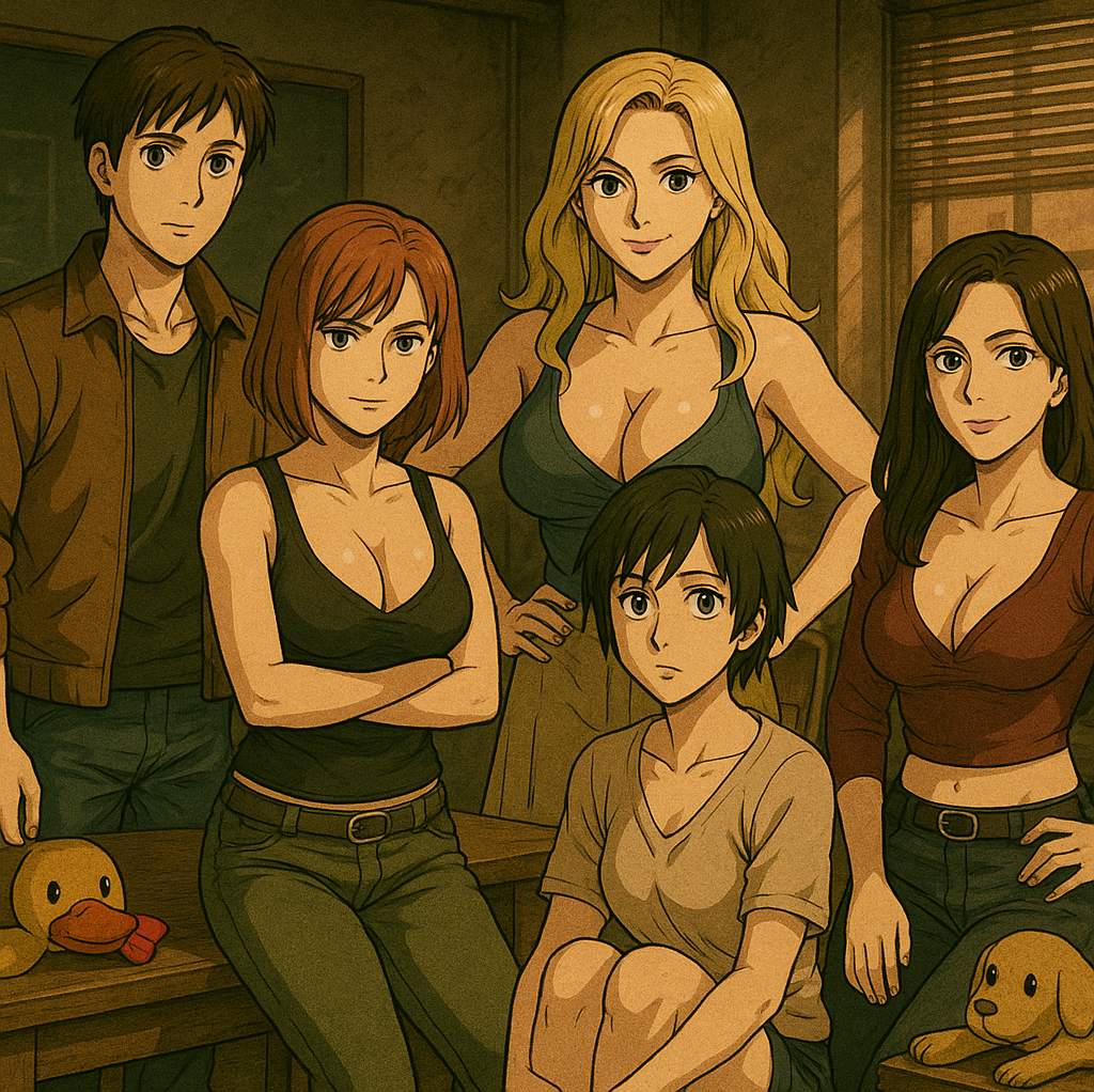 Cover art for The After-School Club, a romance scenario on AI Dungeon