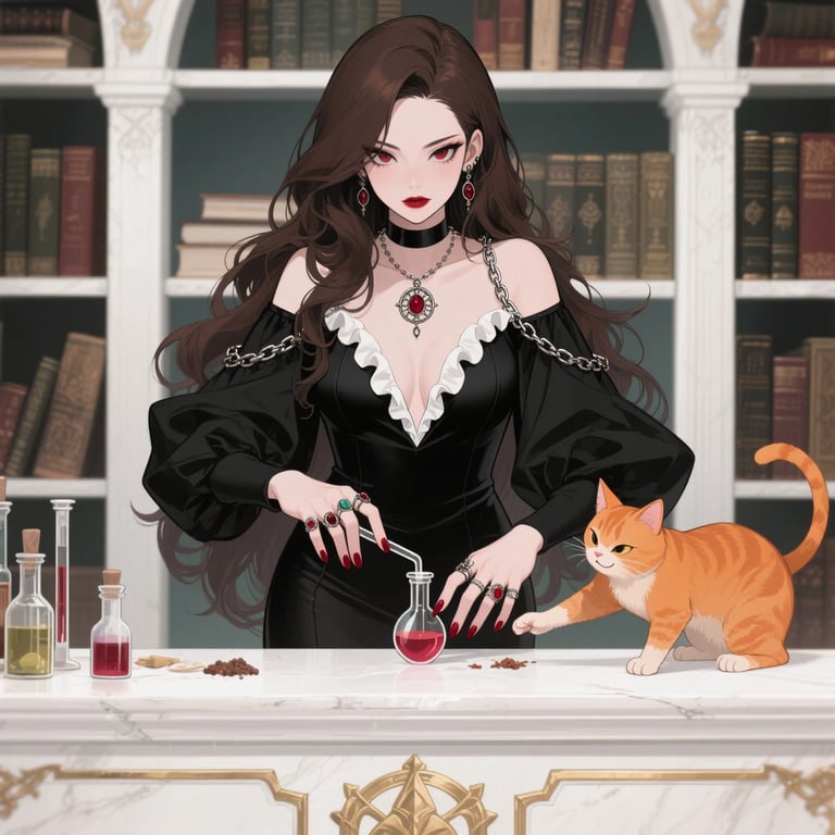 Cover art for BURN THE WITCH, a love triangle scenario on AI Dungeon