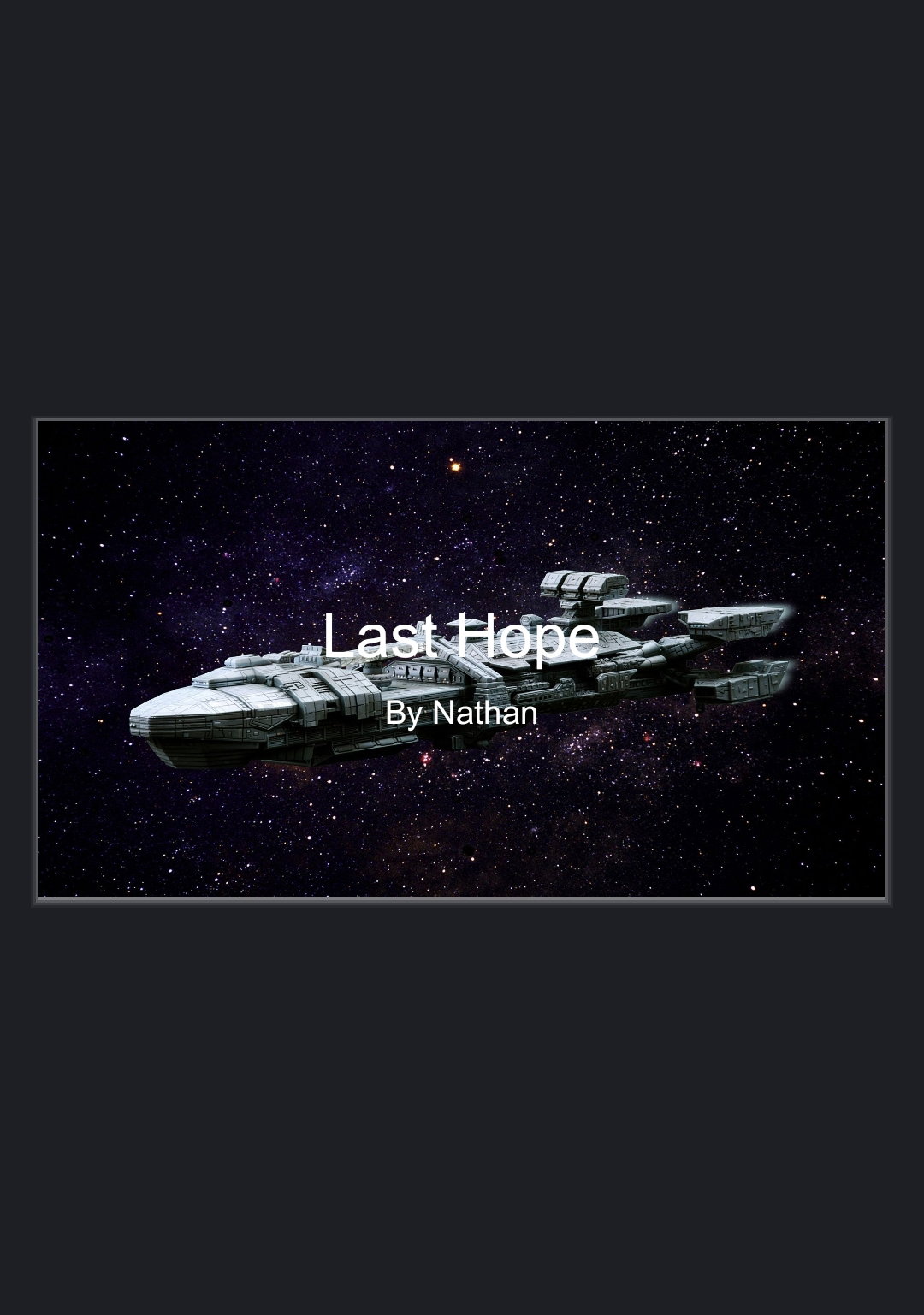 Cover art for The Last Hope, a war scenario on AI Dungeon