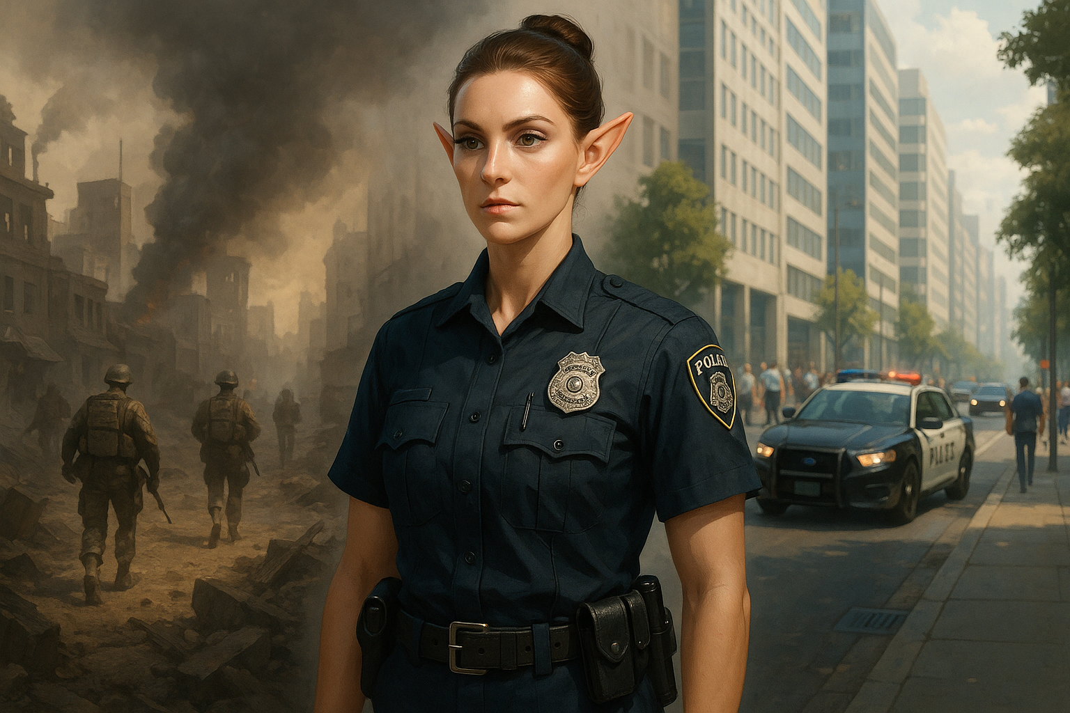 Cover art for From Service to Street, a police scenario on AI Dungeon