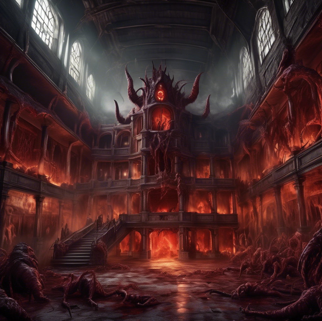 Cover art for Hell Academy, a hell scenario on AI Dungeon