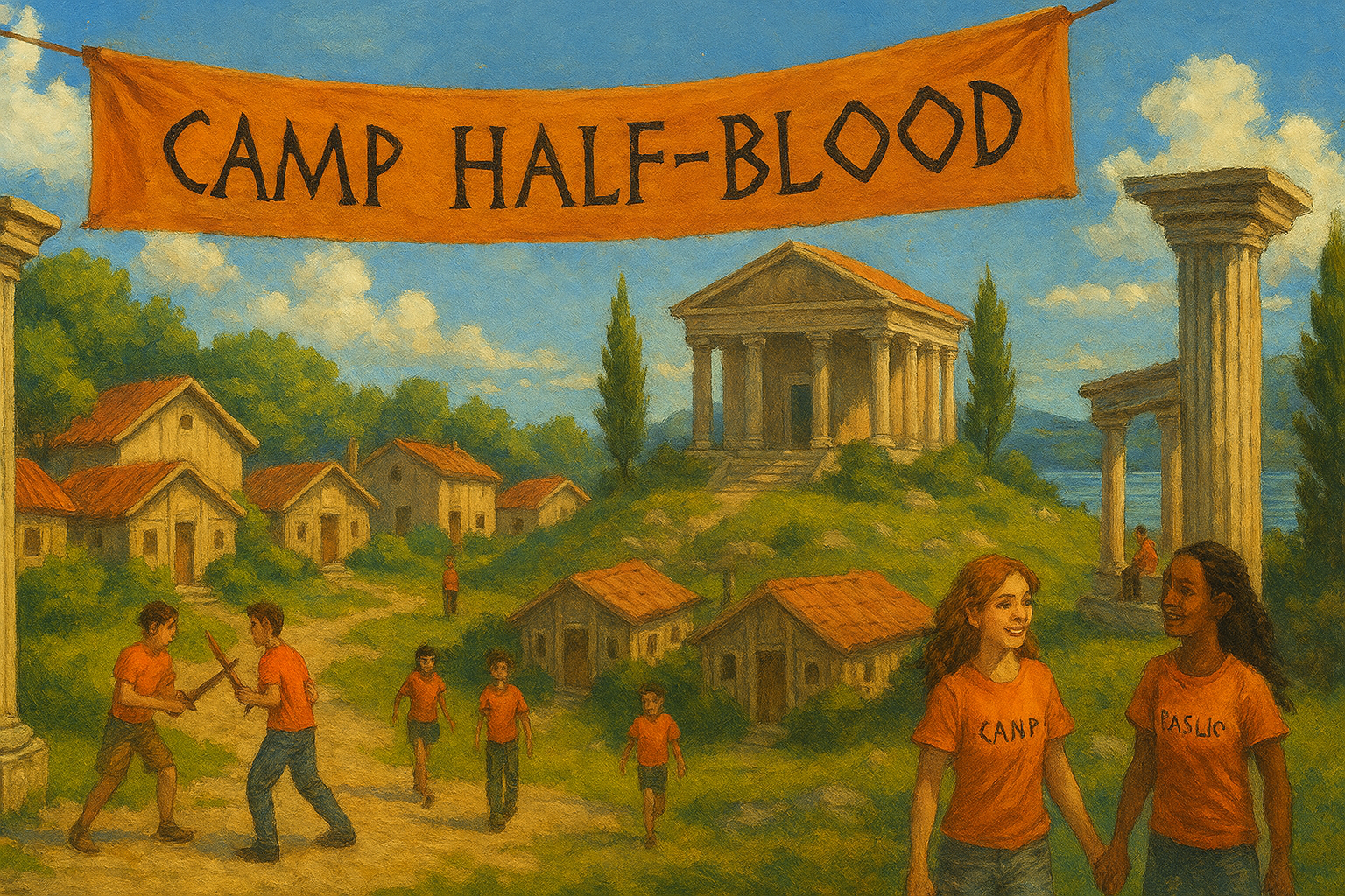 Cover art for Camp Half Blood, a fantasy scenario on AI Dungeon