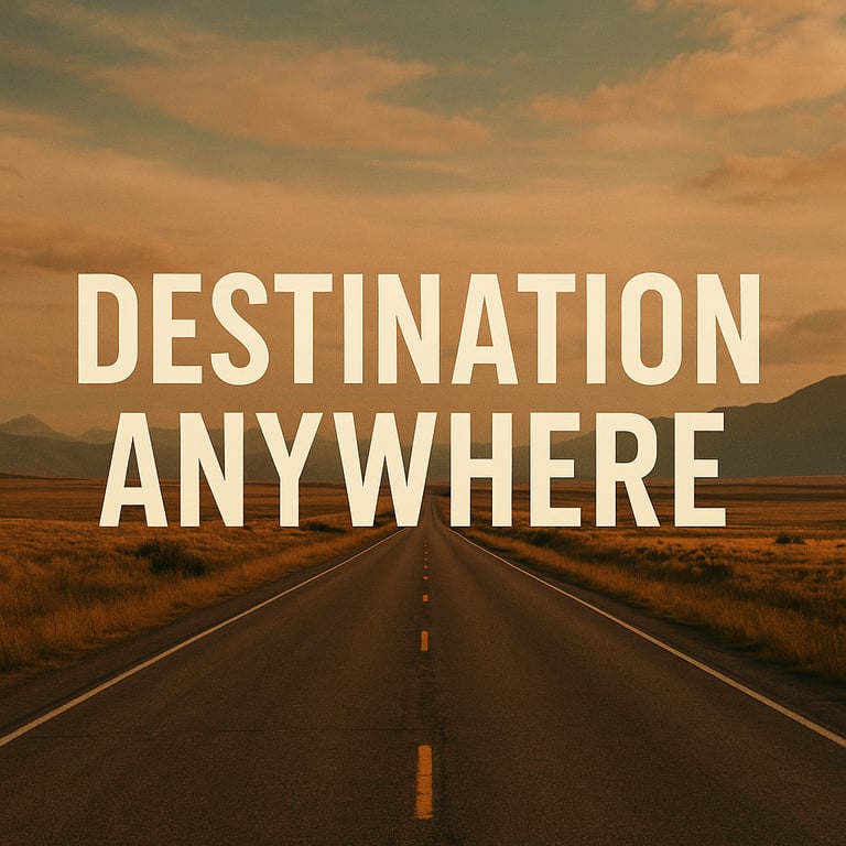 Cover art for Destination Anywhere, a modern scenario on AI Dungeon