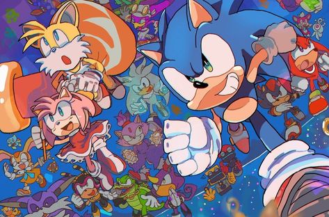 Cover art for the sonic world, a sonic scenario on AI Dungeon
