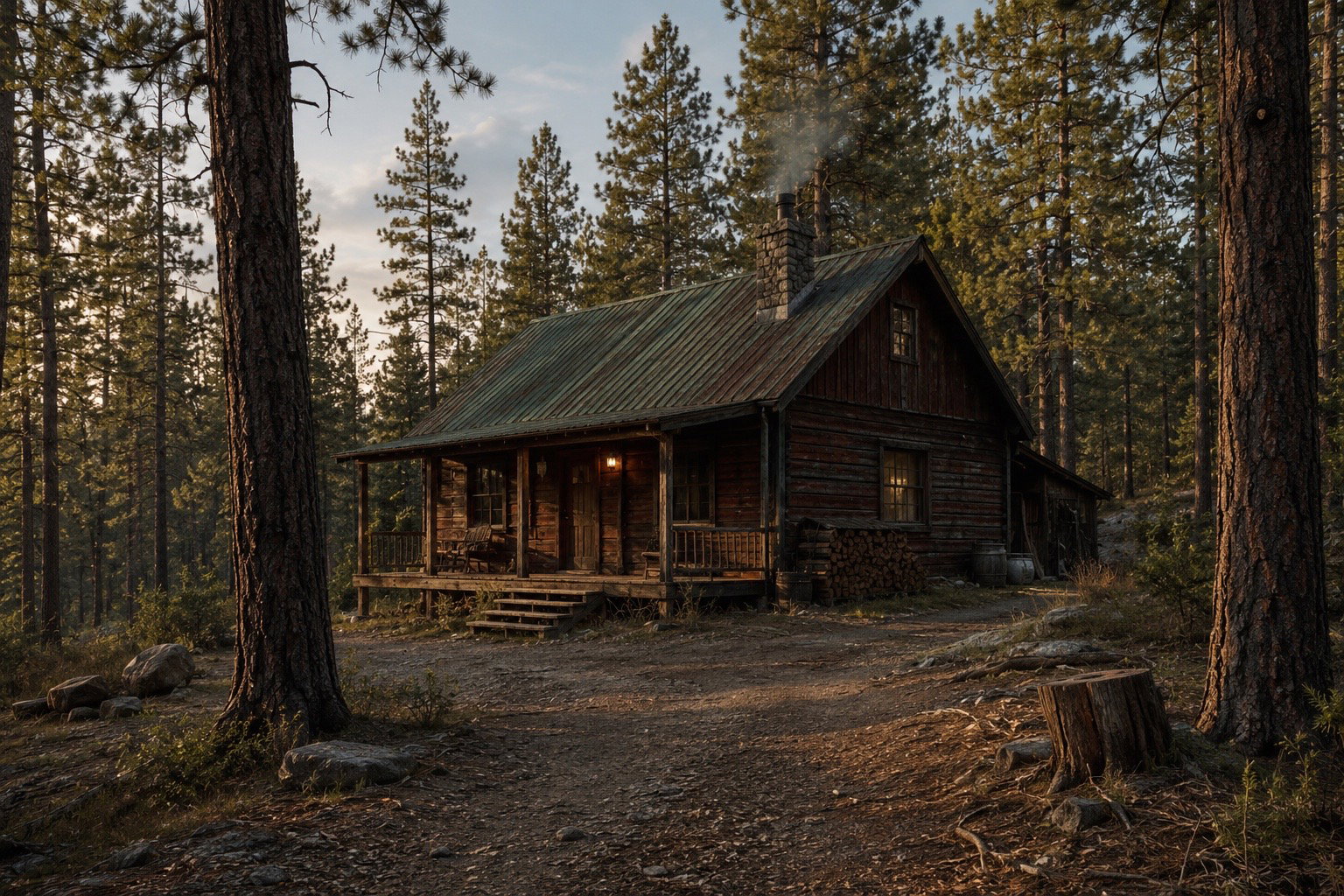 Cover art for Grandpa’s Cabin on AI Dungeon
