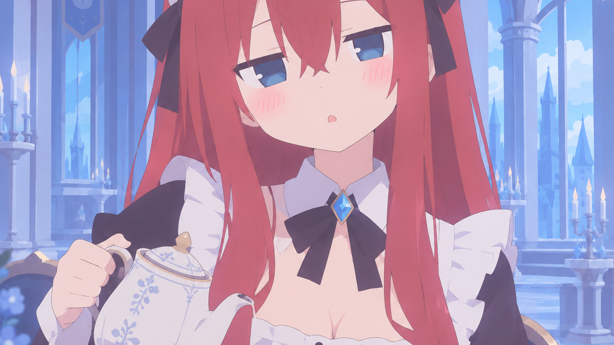 Cover art for Mᥲιd ᥆f ᥉᥆꧑ᥱ ᥉ᥙρrᥱ꧑ᥱ bᥱιᥒg, a maid scenario on AI Dungeon
