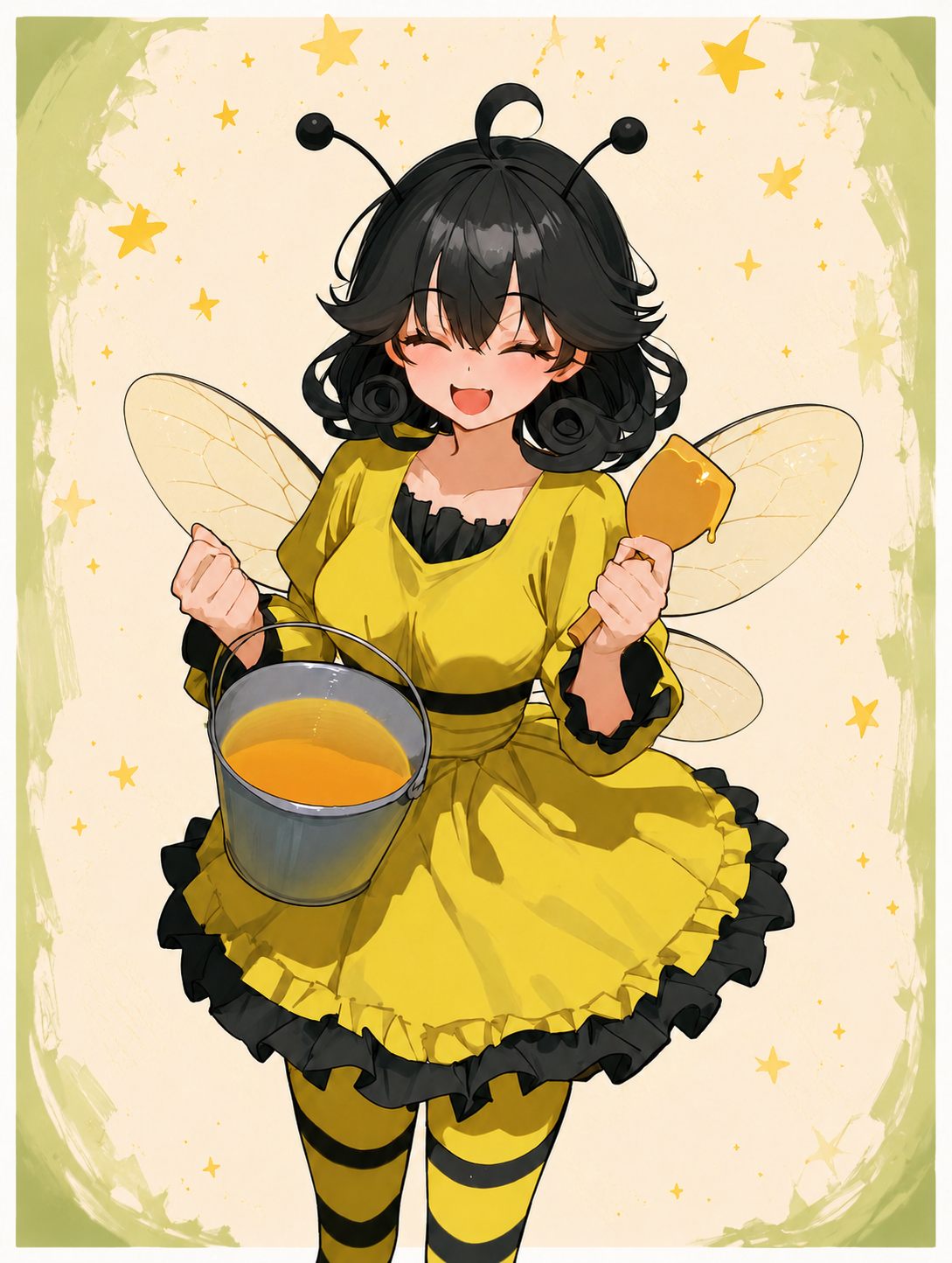 Cover art for Nora needs help 🍯, a bee girl scenario on AI Dungeon