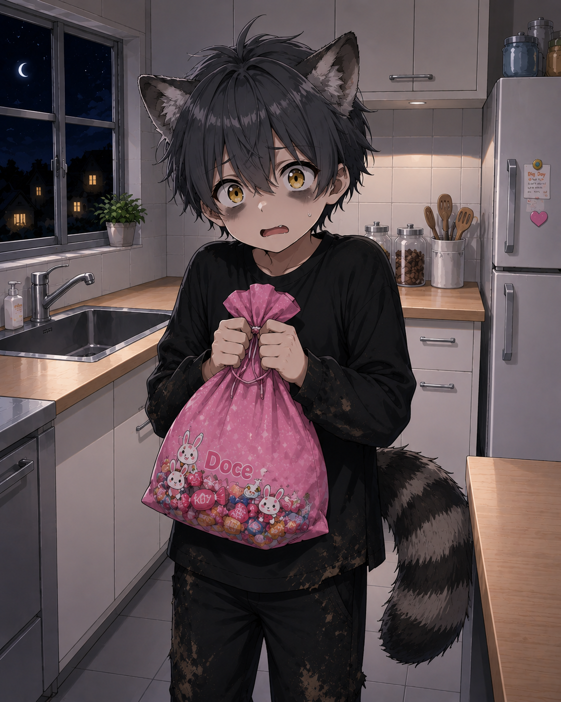 Cover art for No theft! 😡, a raccoon scenario on AI Dungeon