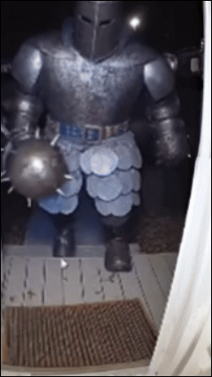 Cover art for MEGA KNIGHT INVADING YOUR HOUSE!, a comedy scenario on AI Dungeon