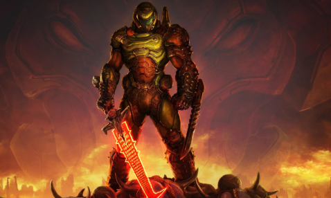 Cover art for the slayer, a doom scenario on AI Dungeon