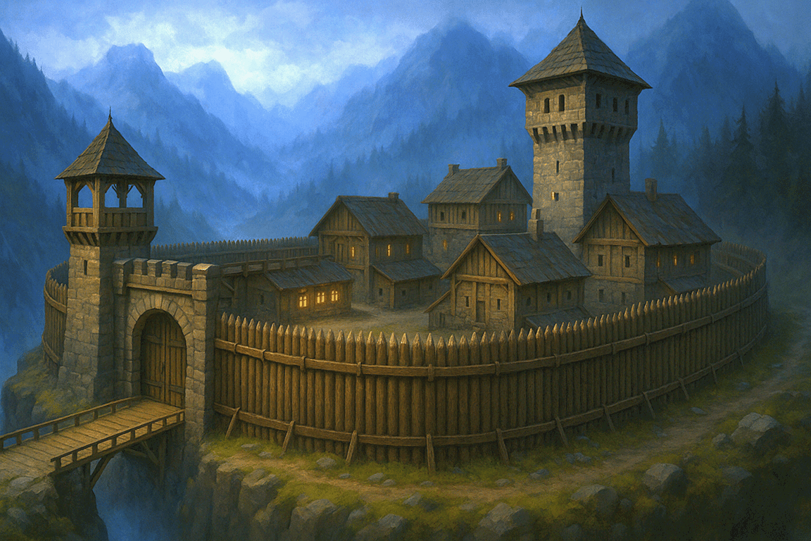 Cover art for Stoneveil’s Last Stand, a magic scenario on AI Dungeon