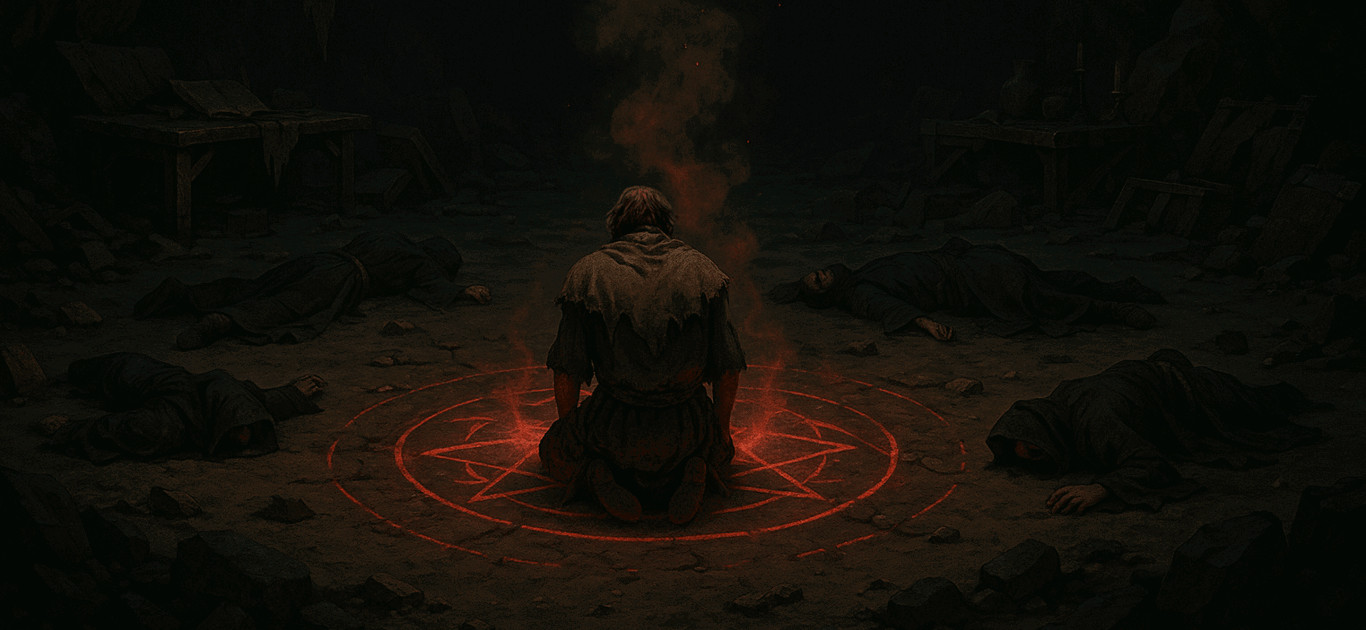 Cover art for Dark Summoning, a magic scenario on AI Dungeon