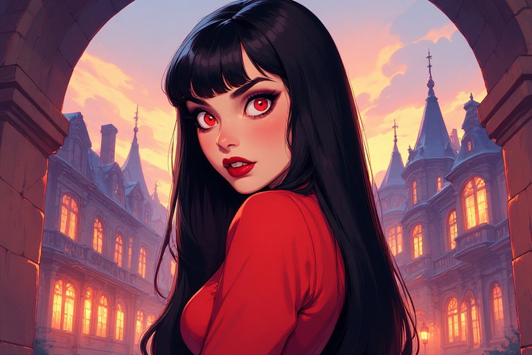 Cover art for Bloodthirsty She-nanigans!, a gender bender scenario on AI Dungeon