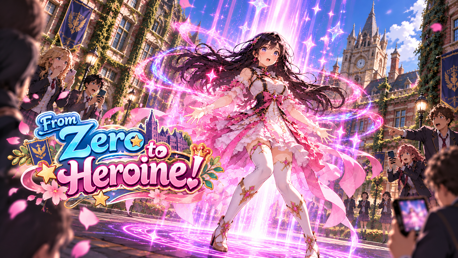 Cover art for From Zero to Heroine! 💖, a school scenario on AI Dungeon